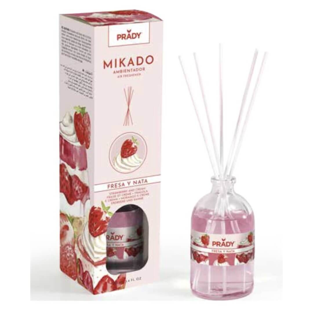 Prady Mikado Ambientador Fresa y Nata 100 ml