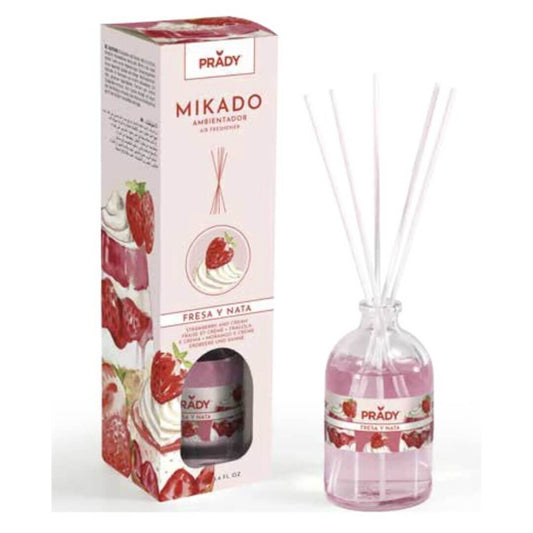Prady Mikado Ambientador Fresa y Nata 100 ml