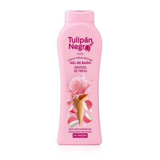 Tulipán Negro Besito Fresa Gel Baño 650 ML