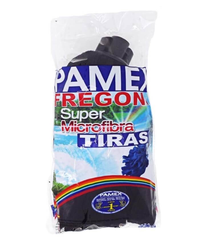 Pamex Fregona Súper Microfibra de Tiras Negra