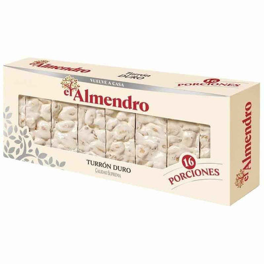 El Almendro Turrón En Porciones Duro 400 Gr
