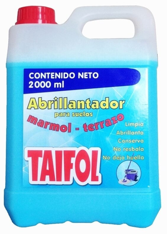 Taifol Abrillantador para Suelos Mármol y Terrazo 2000 ml – Brillo duradero sin esfuerzo