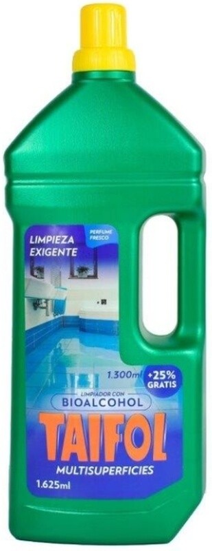Taifol Fregasuelos Multisuperficies con Bioalcohol 1625 ml - Limpieza Rápida y Brillo en Todo Tipo de Suelos