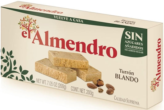 El Almendro Turrón Blando Sin Azúcares Añadidos 200g