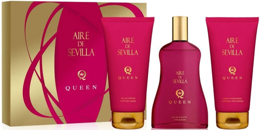Aire De Sevilla Estuche Queen Vapo 150 Ml + Gel De Baño + Crema Corporal
