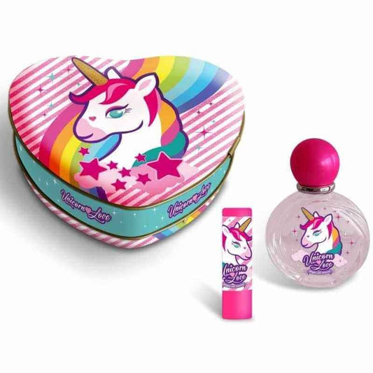 Unicornio Corazón Metal Vapo 50 Ml + Pintalabios