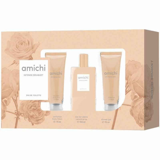 Amichi Estuche Intense Bouquet Woman Vapo 75 Ml + Gel Baño 75 Ml + Body Lotion 75 Ml