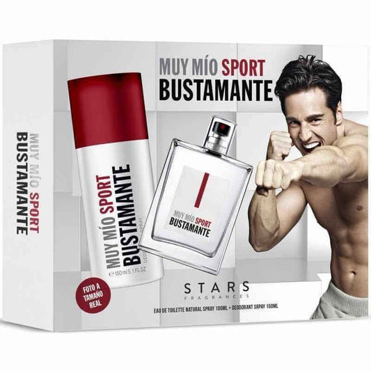 Bustamante Estuche Muy Mío Sport 100VP + Desodorante 150 ml – Frescura y Energía para el Hombre Activo