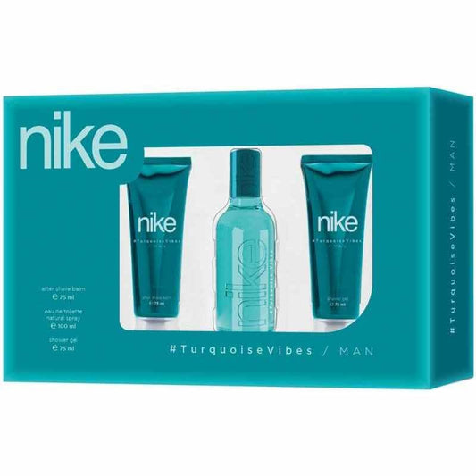 NIKE Estuche Turquoise Man Vapo 100 Ml + After Shave 75 Ml + Gel Baño 75 Ml