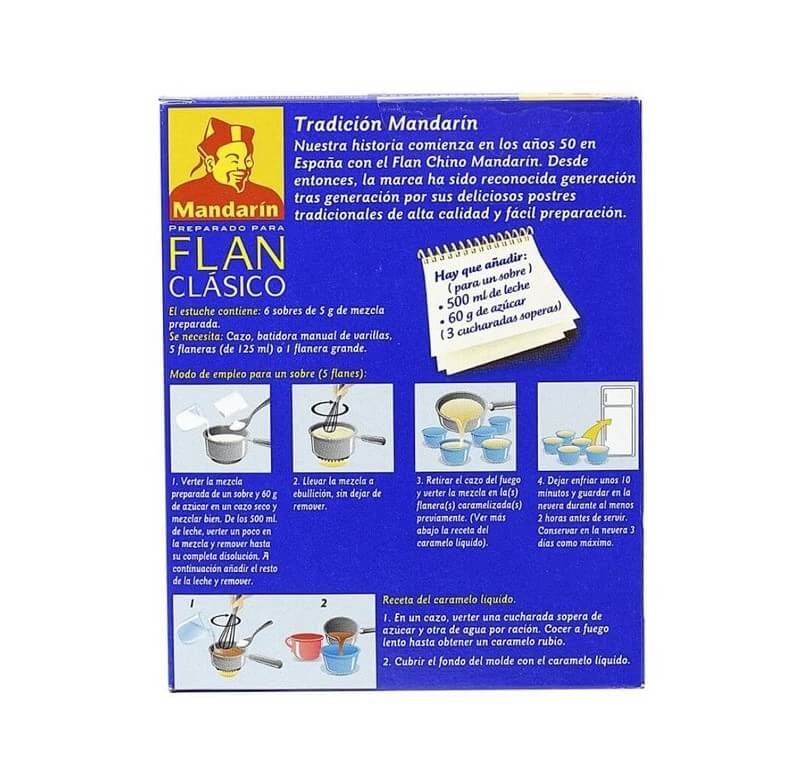 Mandarín Preparado para Flan Clásico 4 Sobres