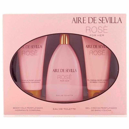 Aire De Sevilla Estuche Rosé Vapo 150 Ml + Gel + Crema Hidratante