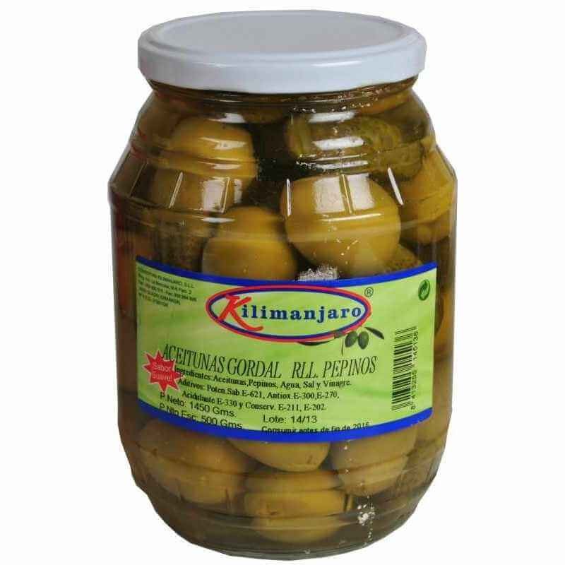 Kilimanjaro Aceituna Rellena De Pepinillo Frasco 1450 Gr