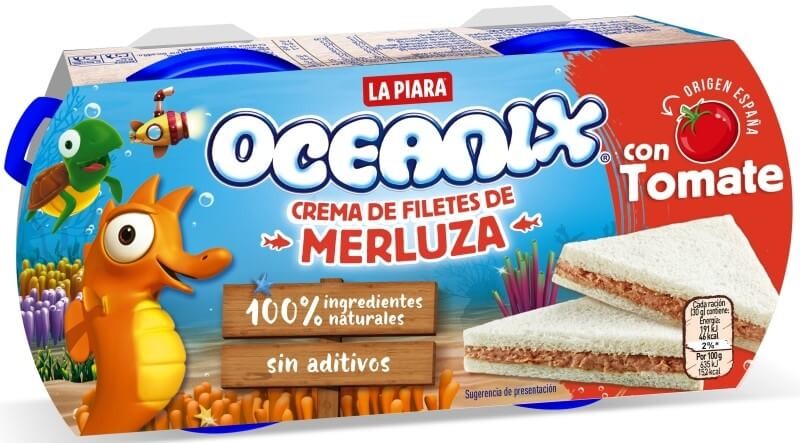 La Piara Paté Merluza c Tomate Pk 2 x 75 Gr