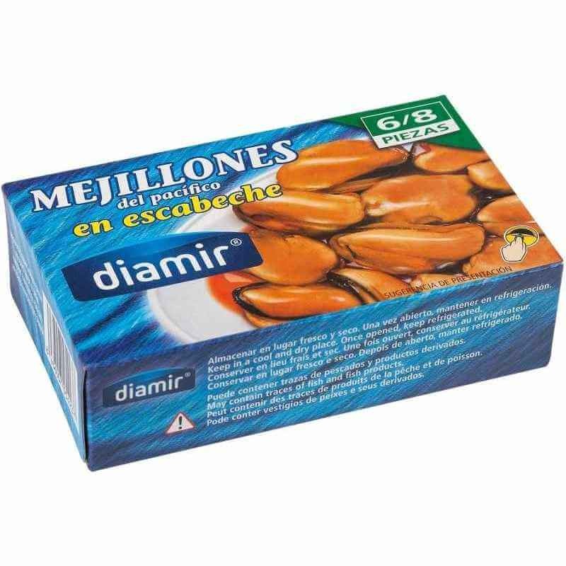 Diamir Mejillón En Escabeche 68 Peso Neto 115 Gr Peso Escurrido 69 Gr