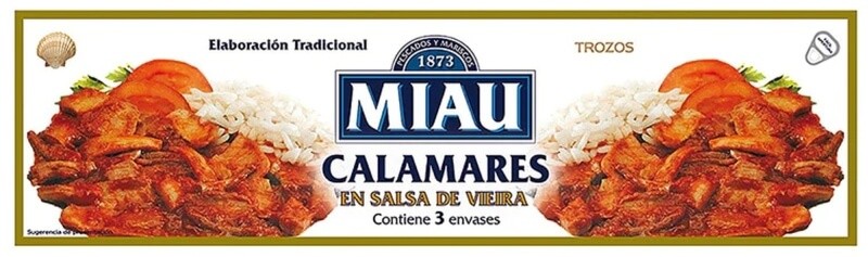 Miau Calamar Salsa Vieira RO 78 Pk 3