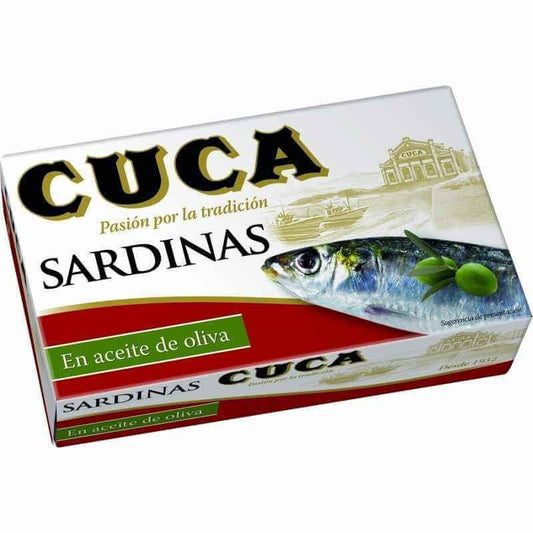 CUCA Sardinas en Aceite de Oliva RR-120 – Sabor Tradicional con Calidad Gourmet