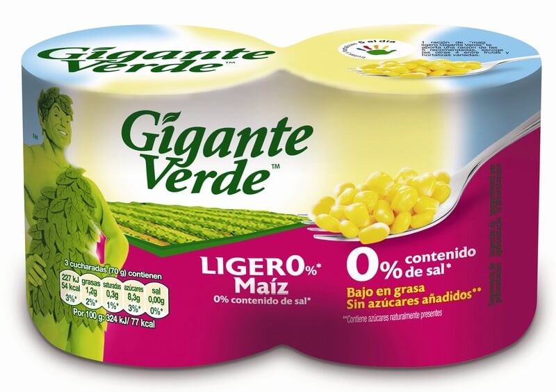 Gigante Verde Maíz Dulce Pk 160 Gr