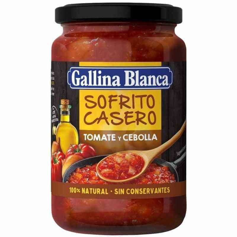 Gallina Blanca Sofrito Casero Tomate y Cebolla 325g – Sabor 100% Natural para Tus Recetas
