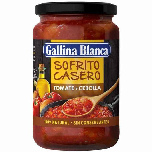 Gallina Blanca Sofrito Casero Tomate y Cebolla 325g – Sabor 100% Natural para Tus Recetas
