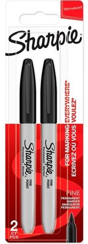 Sharpie Marcador Perma Negro 2 U