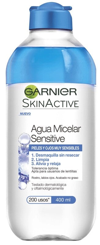 Garnier Agua Micelar Sensitive Pieles y Ojos Muy Sensibles 400 Ml