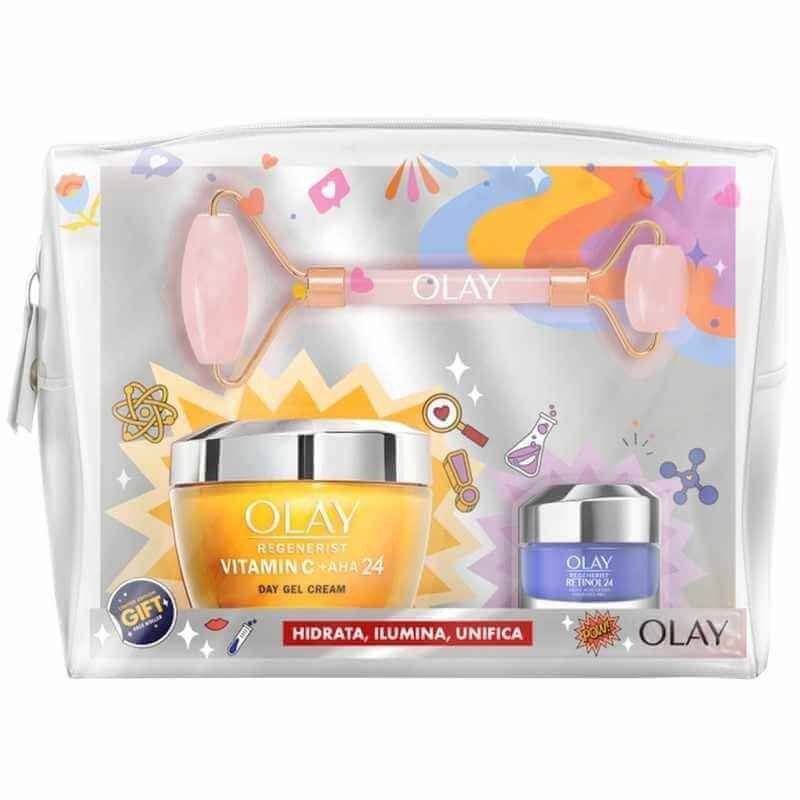 Olay Neceser Regenerist Vitami C 50 Ml + Crema Mini Retinol 15 Ml + Roller