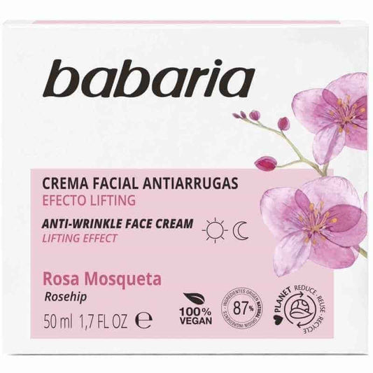 Babaria Crema Rosa Mosqueta Anti - Arrugas 50 Ml