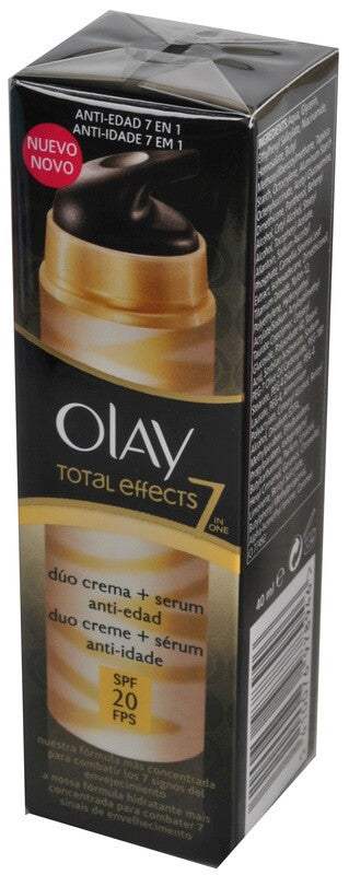 Olay Total Effects 7 Dúo Crema + Sérum Anti - Edad SPF 20 FPS 40 Ml