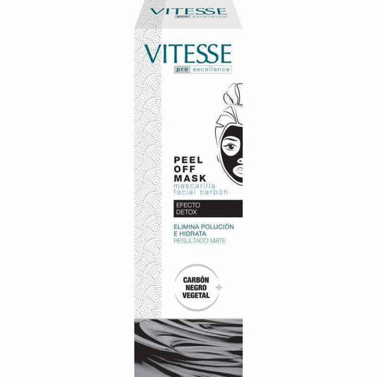 Vitesse Pro Excellence Peel Off Mask Mascarilla Facial Carbón 30 ml – Detox Instantáneo y Piel Mate al Instante