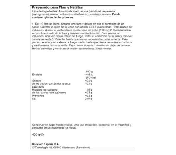 Maizena Flanín El Niño - Ideal para Flanes y Natillas Caseras (6 Sobres)