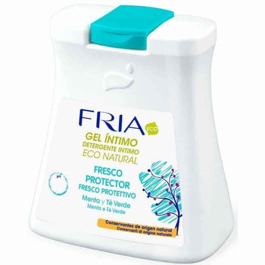 FRIA ECO Gel Íntimo Fresco Protector Menta y Té Verde 250 ml – Higiene Natural con Máxima Sensación de Frescor