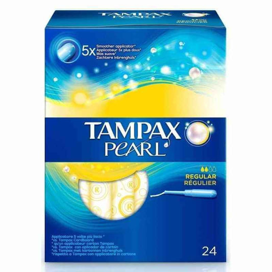 Tampax Tampones Pearl Regular Con Aplicador 24 Unidades