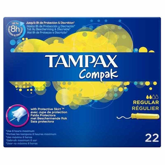 Tampax Tampones Compak Regular 22 Unidades
