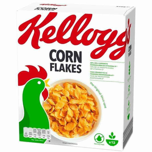 Kellogg's Cereales Corn Flakes 375 g - El Cereal Clásico y Crujiente para tus Desayunos
