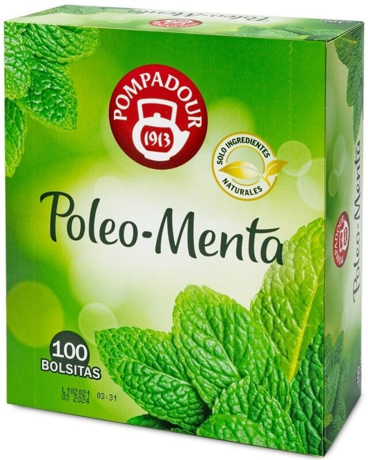 Pompadour Infusión Poleo - Menta 100 Bolsitas