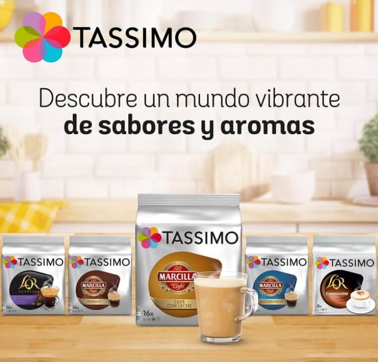Tassimo Marcilla Café Largo Pack 80 Cápsulas - Café Intenso y Aromático en un Solo Toque
