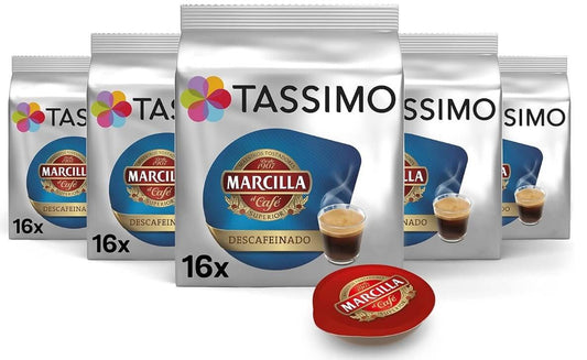 Tassimo Marcilla Café Descafeinado Pack 80 Cápsulas