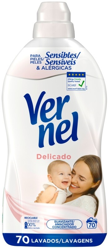 Vernel Suavizante Concentrado Delicado 70D