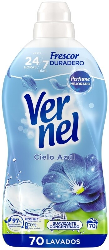 Vernel Suavizante Concentrado Cielo Azul 70D