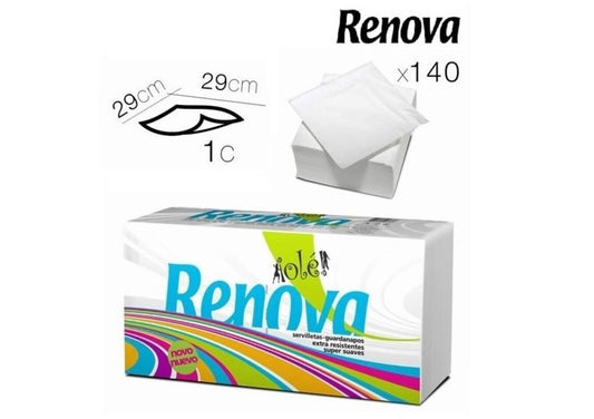 Renova Servilleta Blanca Ole Duplo