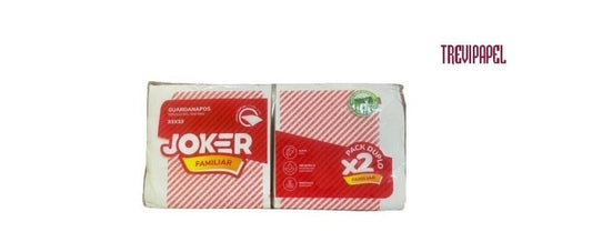 Joker Servilleta 33 X 33 Blanca Doble