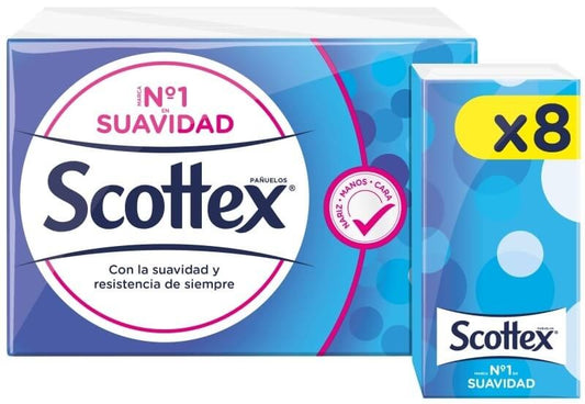 Scottex Pañuelos Scot Tex Bco 3 c PTe 8 Uns