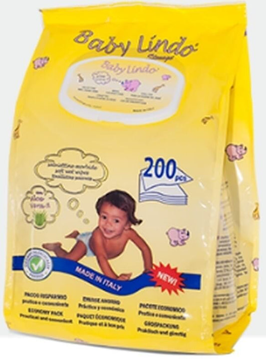 Baby Lindo Toallitas Húmedas 200 U – Suavidad y Cuidado para la Piel de tu Bebé