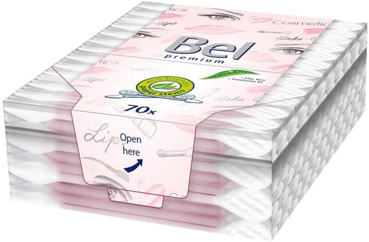 Bel Premium Bastoncillos de Algodón 70U – Cuidado Delicado y Ecológico para Tu Higiene Diaria