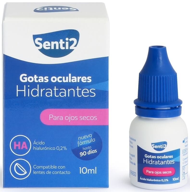 Senti2 Gotas Oculares Hidratantes 10 ml - Hidratación y Alivio para Ojos Secos