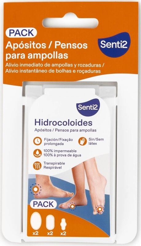 Senti 2 Apósitos Mixto 6 Und Hidroalcol