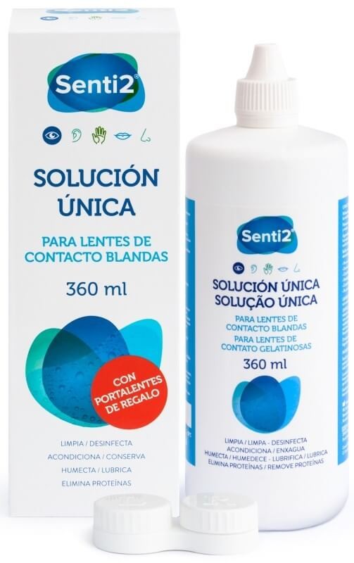 SENTI2 Solución Única 360 ml + Portalentes