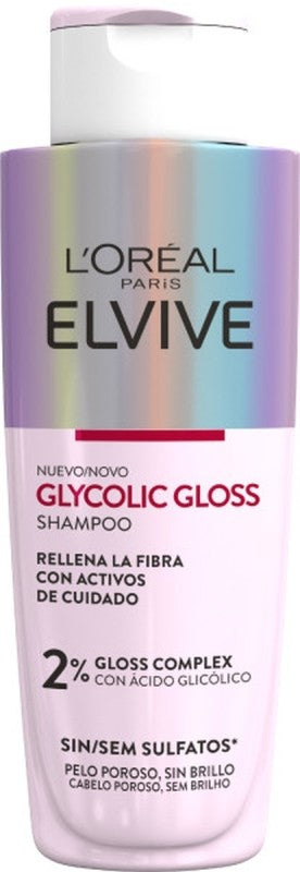 L'oréal Elvive Shampoo Glycolic Gloss con Ácido Glicólico