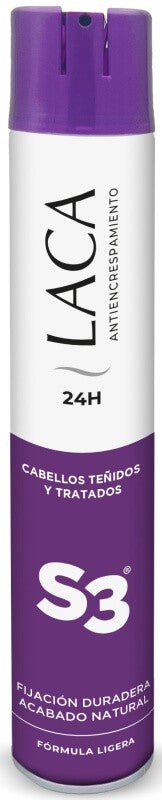 S3 Laca Cabello Teñido Antiencrespamiento 400 ml