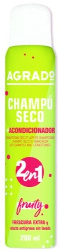 Agrado Champú Seco Acondicionador 2 en 1 Frescura Extra 200 ML